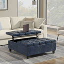 Harrison - Upholstered Coffee Table Storage Ottoman by Unique Piece Furniture