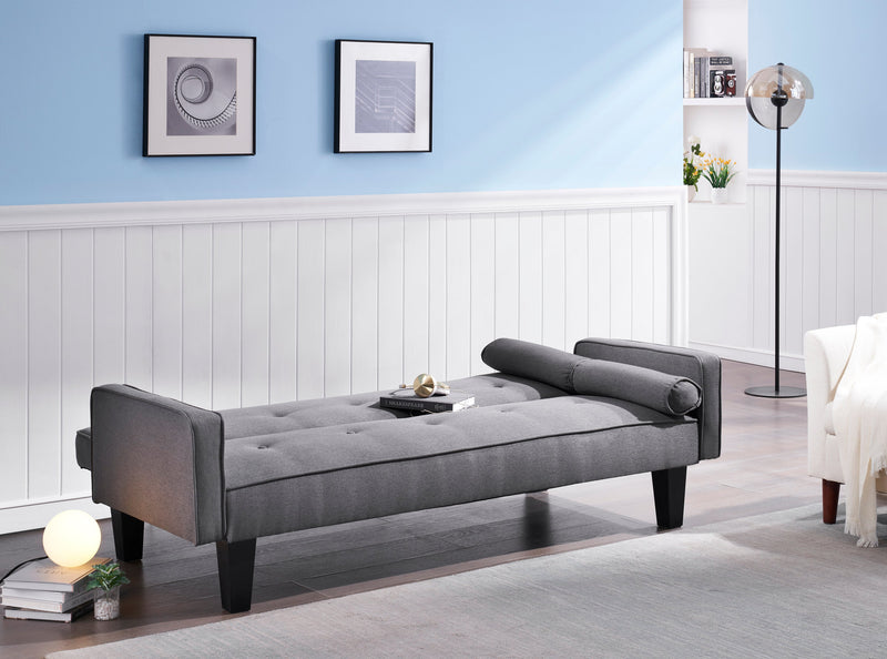 Walker Edison | Convertible Sofa Bed Dark Grey