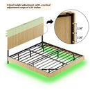 Floating Bedstead With Charging Station And LED Lights by HouseOfZazla