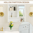 Modern Bathroom Mirror Cabinet with Open Shelves by HouseOfZazla