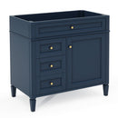 Bathroom Vanity With 2 Drawers And Tip-Out Drawer, Storage Cabinet by HouseOfZazla