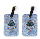 Female Blue Crab Cool Blue Water Luggage Tag