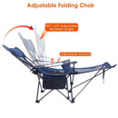Foldable Camping Chair with Reclining Backrest & Carry Bag by GBruno Store