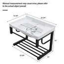 Wall Mounted Rectangular Bathroom Sink With Towel Bar & Overflow - White by HouseOfZazla