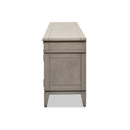 Dauphin - TV Stand Storage Display Console Table - Gray Cashmere by HouseOfZazla