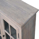 Triple Glazed Cabinet - Gray by Unique Piece Furniture