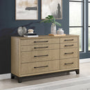 8 Drawer Dresser With Feet And Pulls - Brown by HouseOfZazla