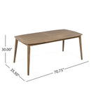 Acacia Wood Dining Table 8 Person Outdoor Table by HouseOfZazla