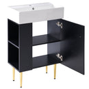 Bathroom Vanity, Combo Cabinet, Bathroom Storage Cabinet, Single Ceramic Sink by HouseOfZazla