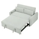 Pull-Out 2 Seat Modern Sleeper Sofa With 2 Throw Pillows And USB Ports by HouseOfZazla