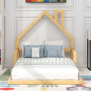 Floor Bed With House Shaped Headboard by Unique Piece Furniture