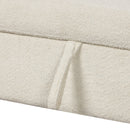 87.7" Convertible Sleeper, Sectional Pull Out Sofa Bed with Storage Ottoman, 2 Throw Pillows, 2 Stools, Wireless Charger and Two Hidden USB Ports for Living Room, Cream