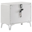 Cassia 5-piece Queen LED Bedroom Set White High Gloss