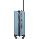 3 Piece Luggage Sets ABS Lightweight Suitcase with Two Hooks, Spinner Wheels, TSA Lock, (20/24/28) Blue