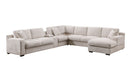 Celine - Fabric Corner Sectional Sofa With Right-Facing Chaise, Cupholders, And Charging Ports by HouseOfZazla