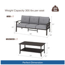 Patio Furniture Set with Coffee Table and Cushions for Backyard by HouseOfZazla