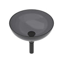 Artistic Tempered Glass Vessel Sink With Pop Up Drain