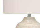 Table Lamp, Lighting, Ceramic, Contemporary - Cream by HouseOfZazla