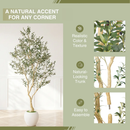 8.2FT Artificial Olive Tree With Big Decorative by HouseOfZazla