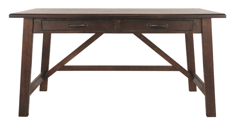 Baldridge - Home Office Large Leg Desk - Rustic Brown, photo 3 of 7
