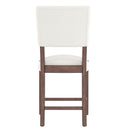 5 Piece Counter Height Dining Set, Bar Table With 4 Upholstered Chairs