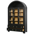 K&K 72.8" Tall Arched Pantry Cabinet