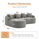 Combined Sofa With 4 Pillows by HouseOfZazla