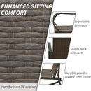 Metal 2-Person Outdoor Patio Rocking Seating Group with Cushions by HouseOfZazla