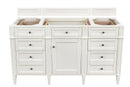 James Martin Brittany 60" Single Bathroom Vanity, Bright White