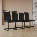 Modern Dining Chairs With High Back Upholstered Design Metal Legs by HouseOfZazla