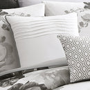 Ridgely 7 Pc Watercolor Black and White Floral Comforter Set