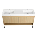Modern Bathroom Vanity Combo With Single Resin Sink And Storage Cabinet by HouseOfZazla