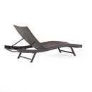 Kauai - Modern Style Wicker Chaise Lounge - Brown Multi by HouseOfZazla