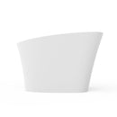 51-Inch Freestanding Solid Surface Deep Soaking Bathroom Bathtub with Seat