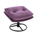 Accent chair TV Chair Living room Chair with Ottoman-PURPLE