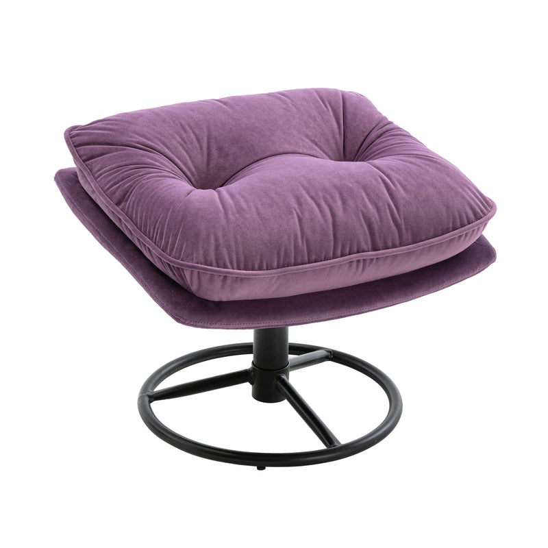 Accent chair TV Chair Living room Chair with Ottoman-PURPLE