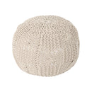Bordeaux - Knitted Round Pouf by HouseOfZazla
