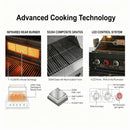 46-Inch 75300 BTU 6-Burners Deluxe Stainless Steel Gas Outdoor Kitchen Barbecue Grill by HouseOfZazla