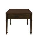 Fluted 2 Drawer Coffee Table - Brown
