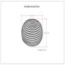 Yolanda - Round Pouf - Natural by HouseOfZazla