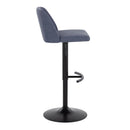 Toriano - Contemporary Adjustable Bar Stool With Rounded T Footrest (Set of 2) by HouseOfZazla