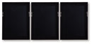 Jossletts - Wall Art Set (Set of 3) - Orange / Black / Ivory