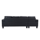 Modern Sectional Sofa Set With L Shape Chaise Lounge, Cup Holder, 4 Seat by HouseOfZazla