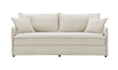 Elisea - Sleeper Sectional Sofa With 2 Toss Pillows - Beige by Unique Piece Furniture
