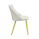 Gaines - Synthetic Leather Side Chair (Set of 2) - White by HouseOfZazla