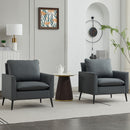 Nordic Retro Light Luxury Upholstered Sofa Chair by HouseOfZazla