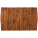 3-Piece Wood Drop Leaf Breakfast Nook Dining Table Set with 2 X-back Chairs for Small Places, Brown