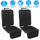 2 Packs Car Seat Protector Cushion Mat Pad with Thick Padding Protector for Child Baby Car Seat Mesh Pockets Non-slip
