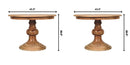 Round Turned Dining Table - Oak by HouseOfZazla