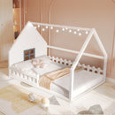 House Bed With Window And Fence